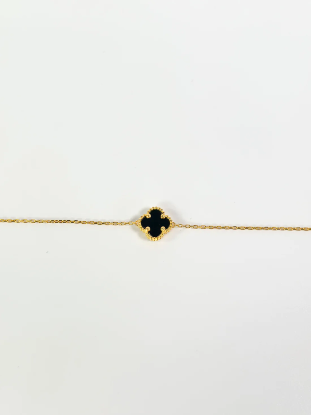 REGAL™ Black 1 Flower Bracelet