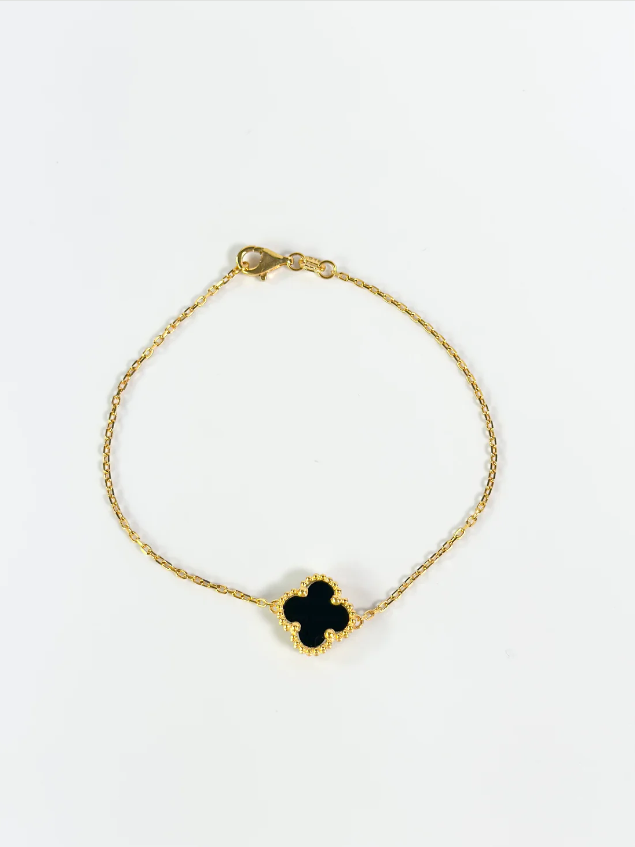 REGAL™ Black 1 Flower Bracelet