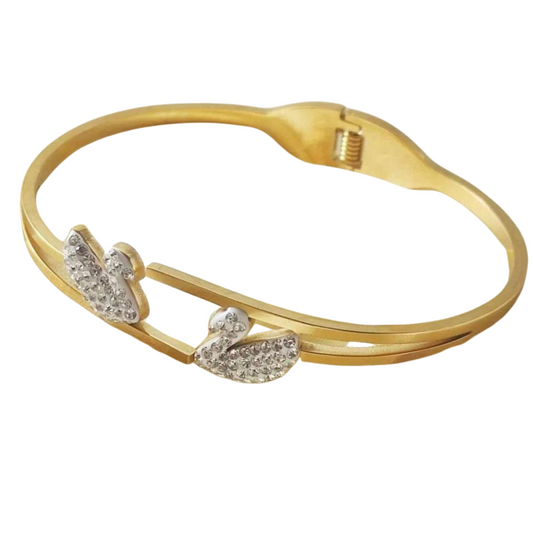 REGAL™ SILVER SWAN GOLD BRACELET