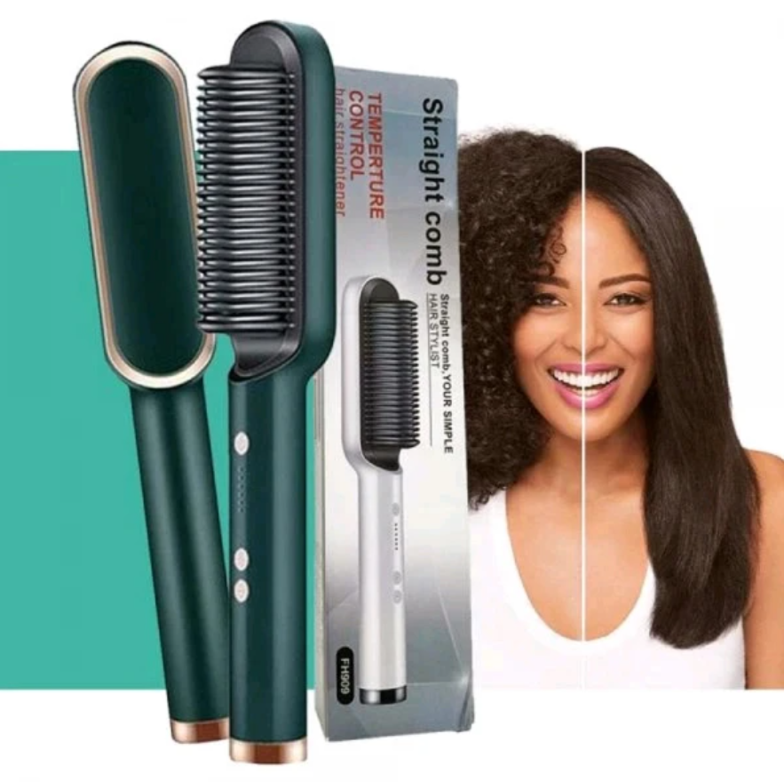 REGAL™Hair Straightener Ceramic Heated Hair Brush.