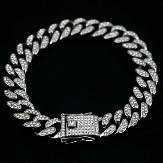 REGAL™ Silver Bling Iced Out Bracelet.