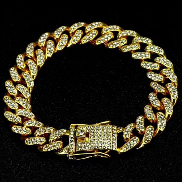 REGAL™ Gold Bling Iced Out Bracelet.